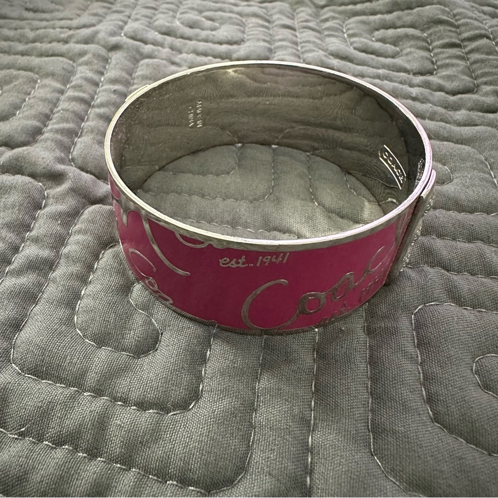 Pink Coach Bracelet